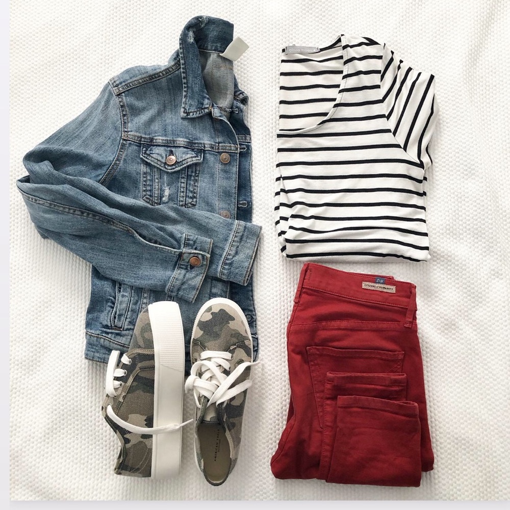 Citizens of Humanity rust colour jeans
